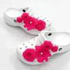 Bai Lu Bone White Clog Accessories: Detachable DIY Shoe Flower Bouquet