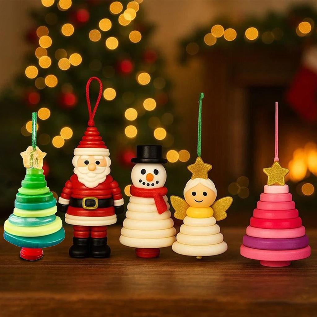 Button Christmas Tree Ornament Kits Handmade Button Snowman Craft Kit Christmas Tree Ornament for Parties Windowsills Garden