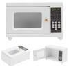 1:12 Forno a Microonde per Casa delle Bambole Mini Elettrodomestico da Cucina Accessori per Casa delle Bambole Stanza Piccola Decorazione