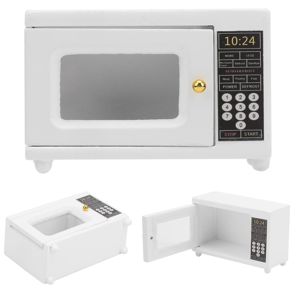 1:12 Dollhouse Microwave Oven Mini Kitchen Appliance Doll House Accessories Room Small Decoration