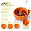Automatic Vegetable Rinser Self Spinning Berry Washing Bowl Halloween Ghost/Pumpkin Swirl 3D Fruit Bowl Printed Strainer with Drain Holes for Kitchen