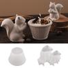Multi Purpose Silicone Mold Portable Silicone Squirrel Basket Mold For Artistic Resin And Plaster Crafting
