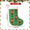Christmas decoration fireplace hanging stocking1pc Christmas Stocking Featuring an Elfin Design, a Soft Hangin
