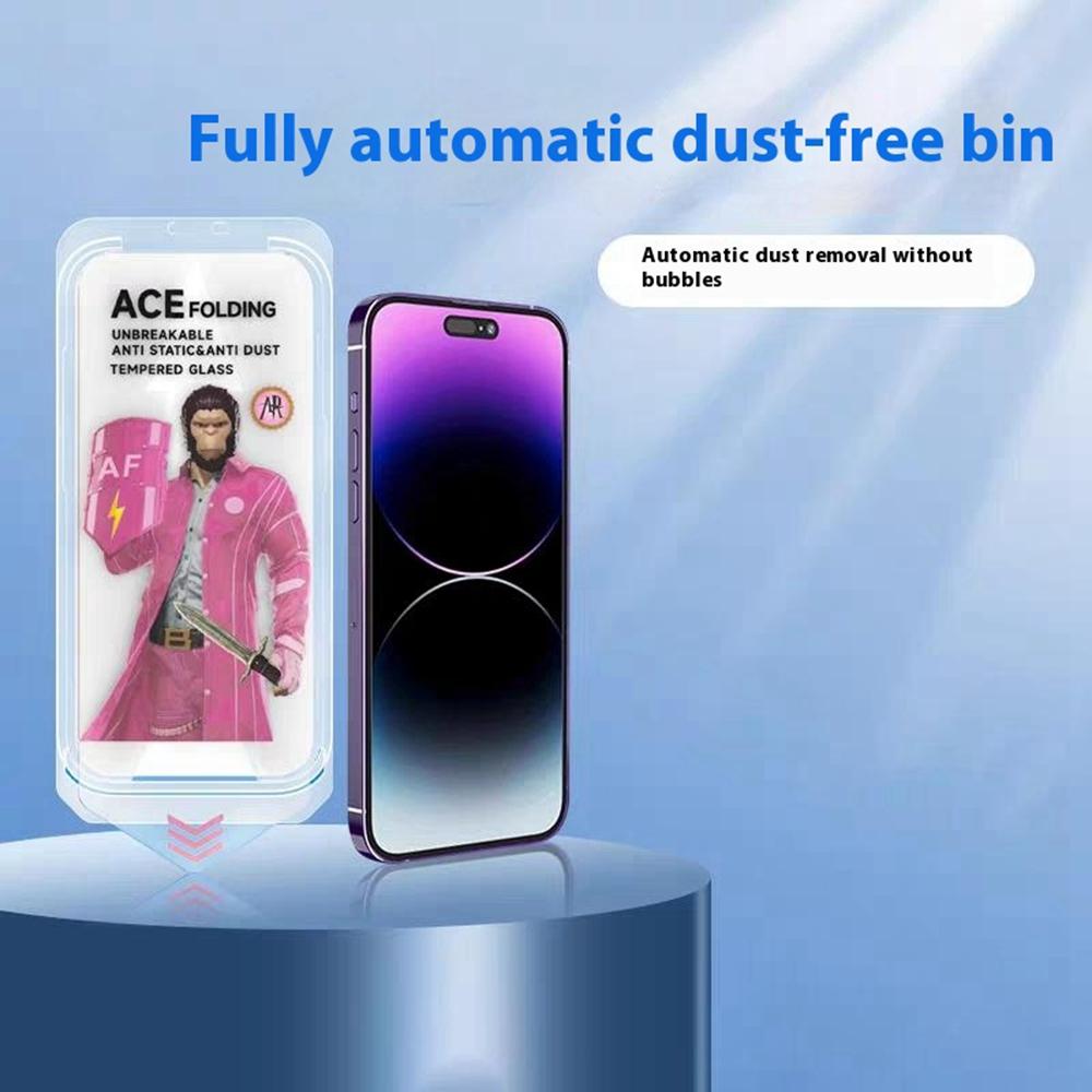 ESHMILY For iPhone 15 Pro Max Screen Protector 2.5D Matte High Aluminium-Silicon Glass Film with Easy Installation Tool