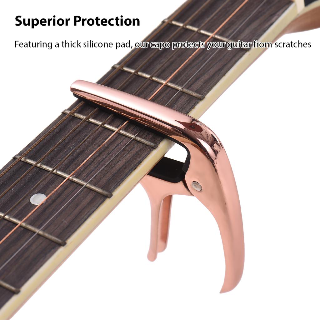 Guitar Capo Professional Acoustic Guitar Capo Transfer Clip Zinc Alloy Guitar Capo for Folk
