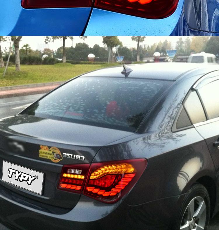 09-14 Chevrolet Cruze Dragon Scale LED Tail Lights with Flowing Turn Signals