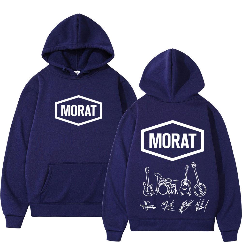 Band Morat Musikalbum 2025 Merch Bedruckte Hoodies Herren Damen Mode Sweatshirts Gothic Punk Fleece Lockere Pullover Streetwear
