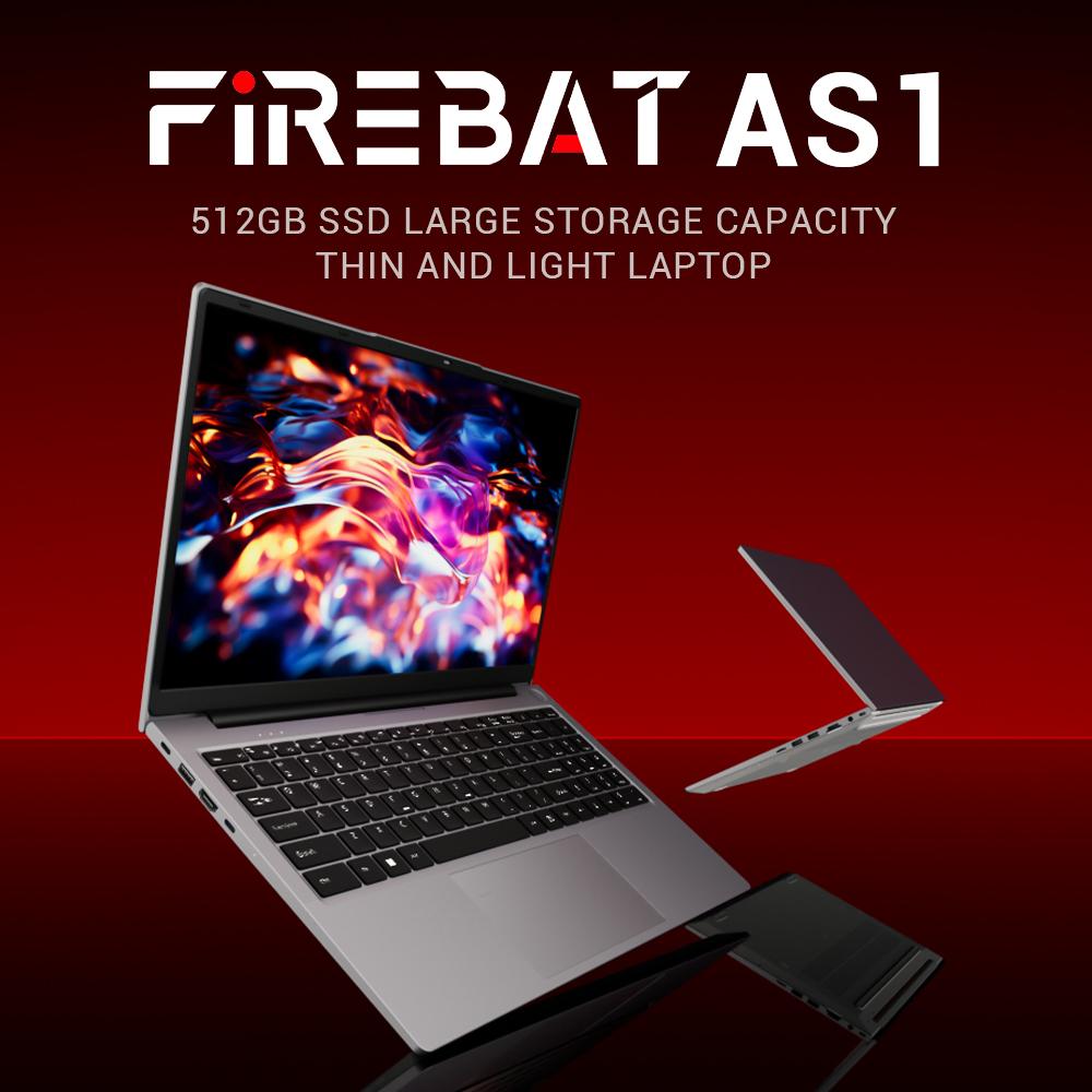 2026 New Firebat AS1 AMD R5 7430U Laptop 6 Cores 15.6 inch 16GB DDR4 RAM 512GB SSD UP to 4.3 Ghz Notebook