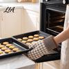 Reusable Cotton Cooking Mitts Oven Mitts, Heat Resistant Kitchen Gloves for Women, 100% Anti Decorative Polka Dot Plaid Scald Non-Slip Padded & Baking