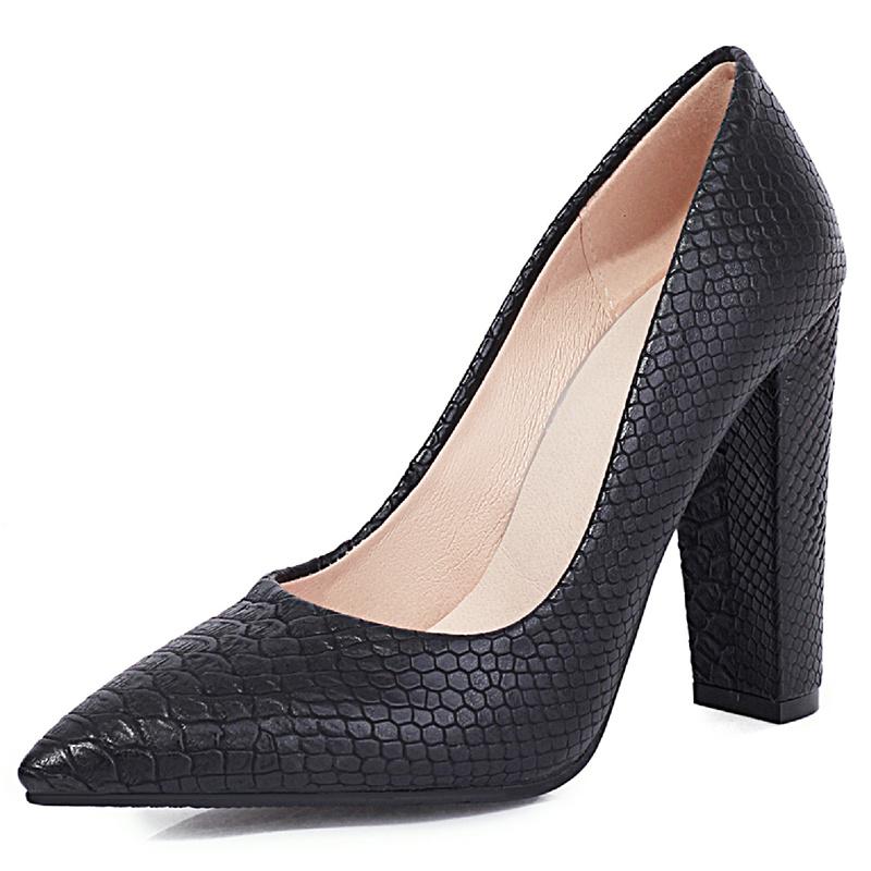 Fashion High Heels Shoes Women Large Size Sexy Animal Print Block Heels Pumps Women Party Office Shoes Dress Pumps Female