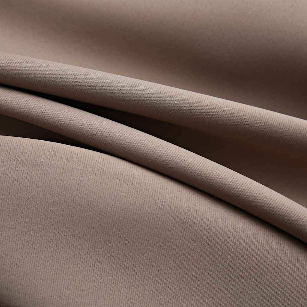 Vidaxl Blackout Curtains with Metal Eyelets, 2 Pcs., Taupe