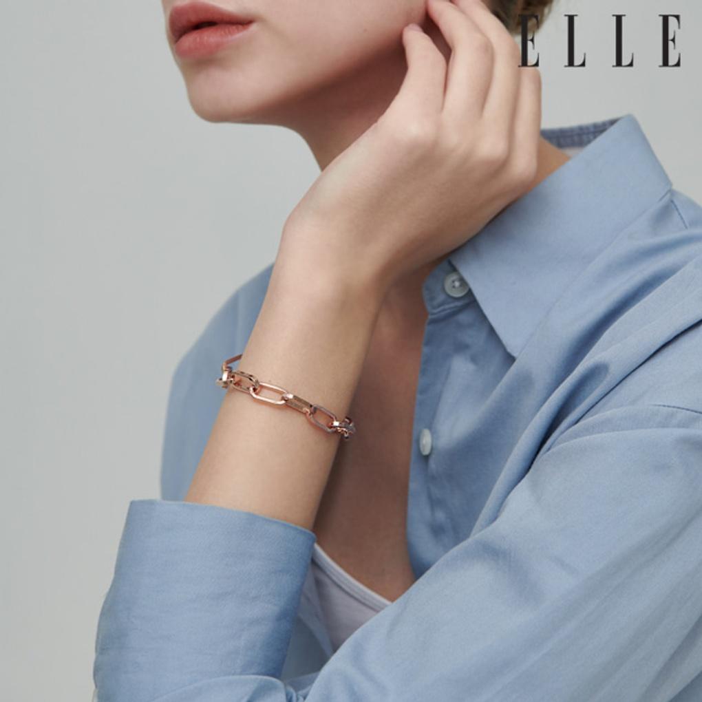 Square Clip Chain Bracelet ELBRBB084