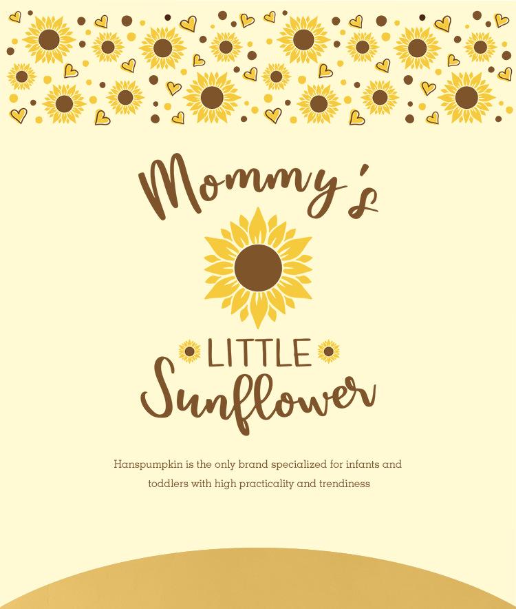 Newborn Baby Girl Sunflower Dress Gift Box - Summer/Autumn First Birthday Outfit