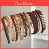 Teeth Plastic 9pcs Hairband Teeth Comb Headbands Matte Hair Bands Non Slip Solid Color Hair Accessories
