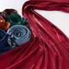 Solid Color Long Scarf Lightweight Thin Shawl Soft Polyester Neck Scarf for All Seasons Muslim Headscarf