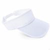 Unisex Solid Color Sun Visor Hat for Outdoor Sports and Running White