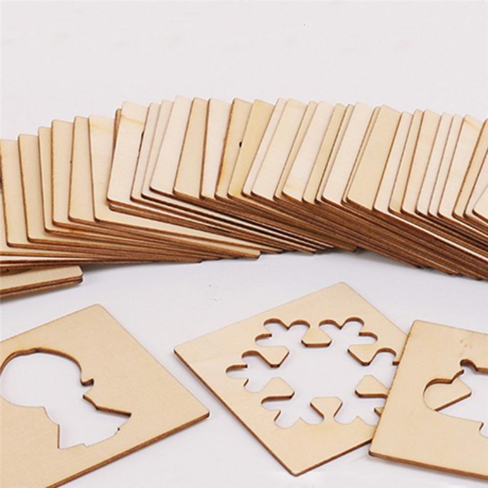 Wooden Painting Stencils Wooden Stencil Outer Board Learning Educational Toys DIY Painting Template