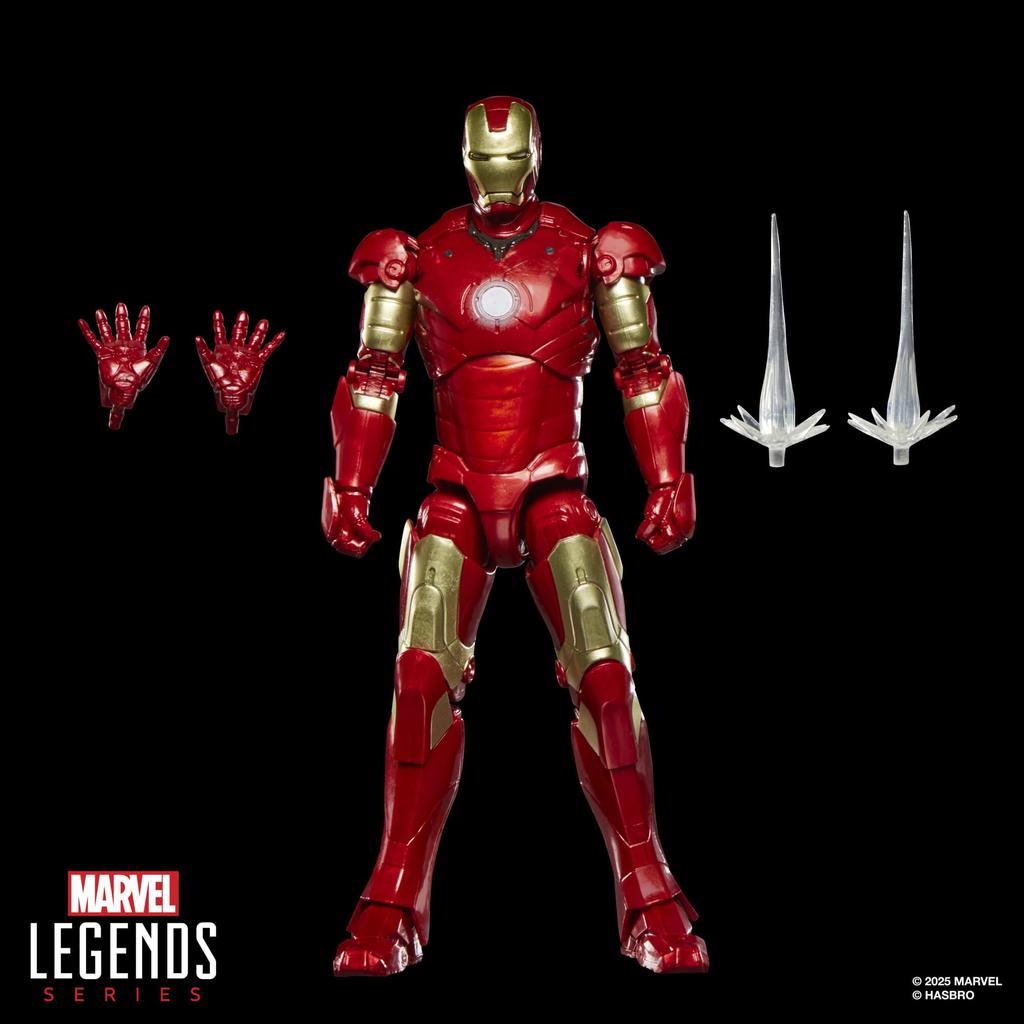 Hasbro Marvel Legends Series Iron Man Mark III Movie Iron Man Collectible Action Figure G2055 Authentic 6-Inch