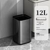 Xuanyong Stainless Steel Double-Layer Square Trash Can, 12L