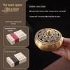 Pure Copper Incense Burner: Indoor Household Use for Agarwood & Sandalwood Fumigation, Includes Tray and Incense Seal.
