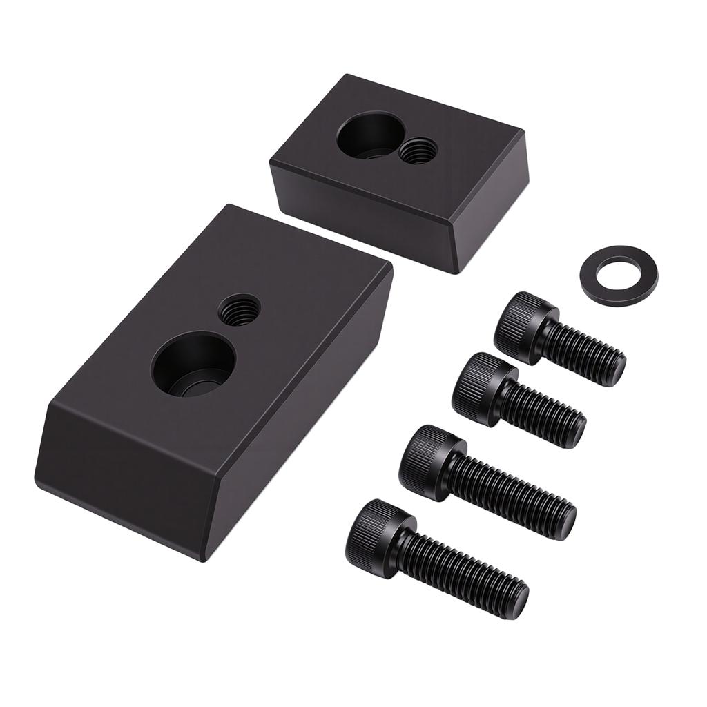 Car Front Seat Riser Spacer Kit Aluminum Seat Recline Kit Replacement for Jeep Wrangler JL JLU 2018 and Later Fixed 3/4in Blocks