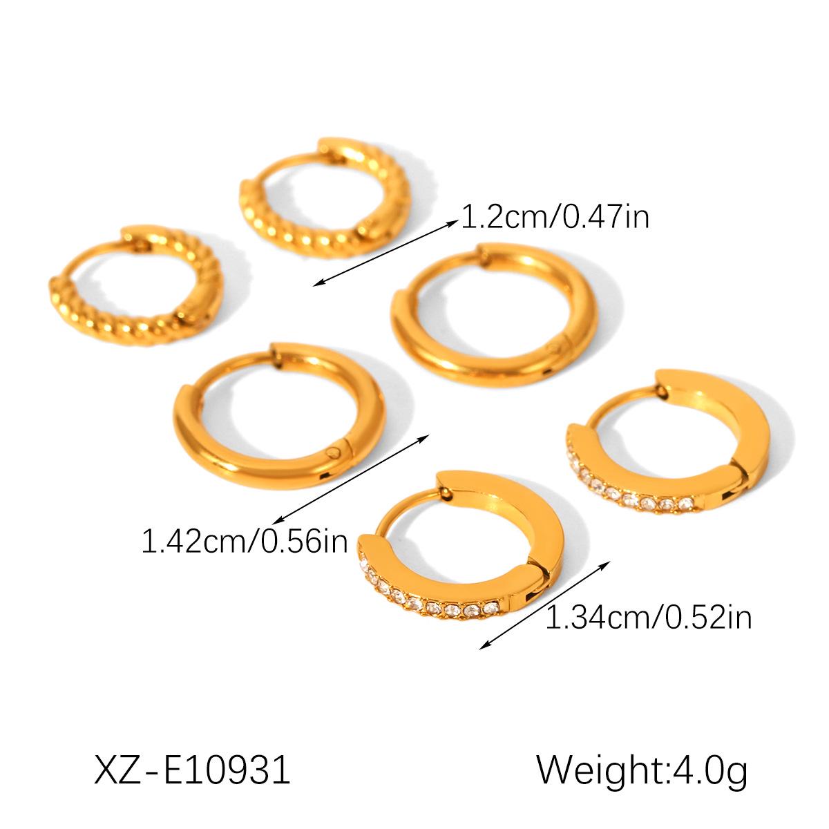 

Серьги-кольца из нержавеющей стали - Роскошные титановые серьги-пусеты для европейского и американского рынков