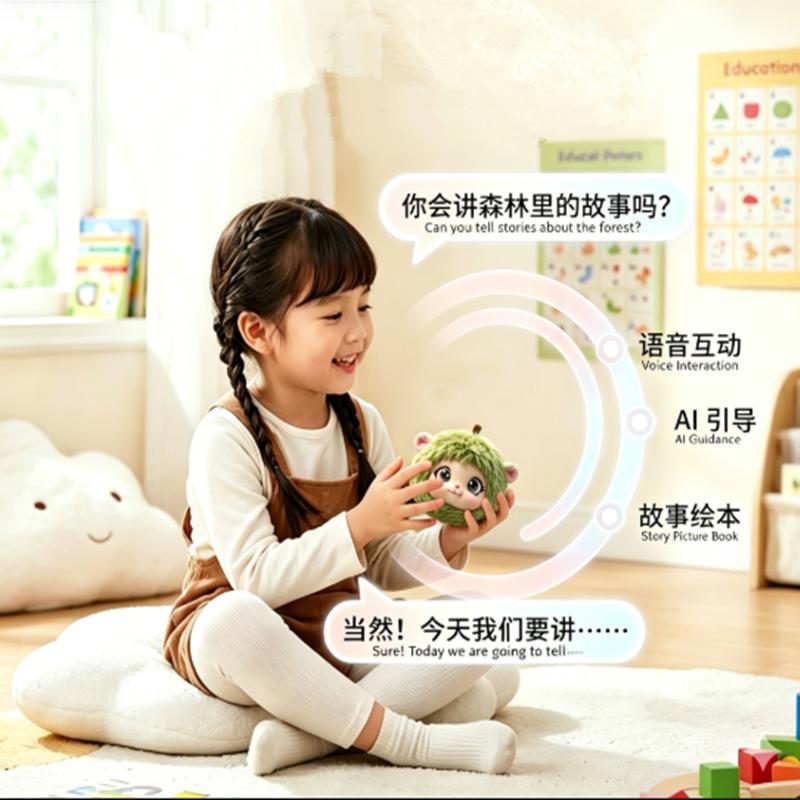 Early Education Toy High-Quality Chatting Companion Stuffed Doll Pendant Gift for Kids & Adults AI Elf Plush Rabbit Robot E-Pet