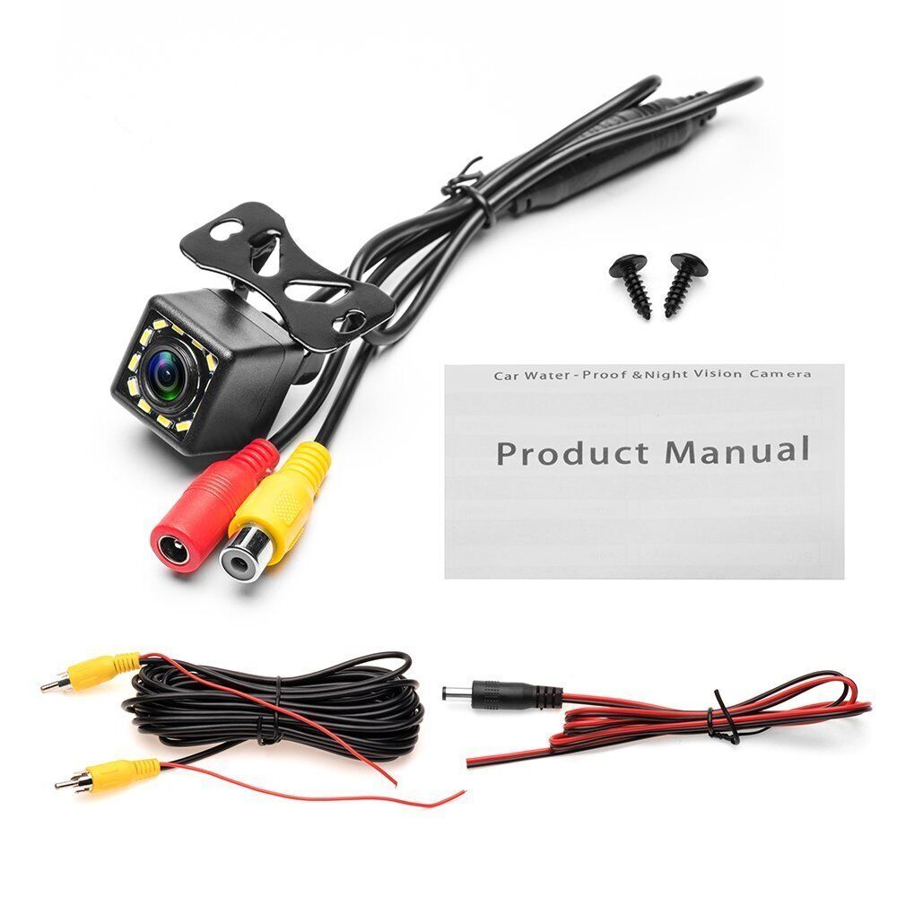 12 LED 170° Rear View Camera Reversing Parking Cam Car Night Vision Waterproof