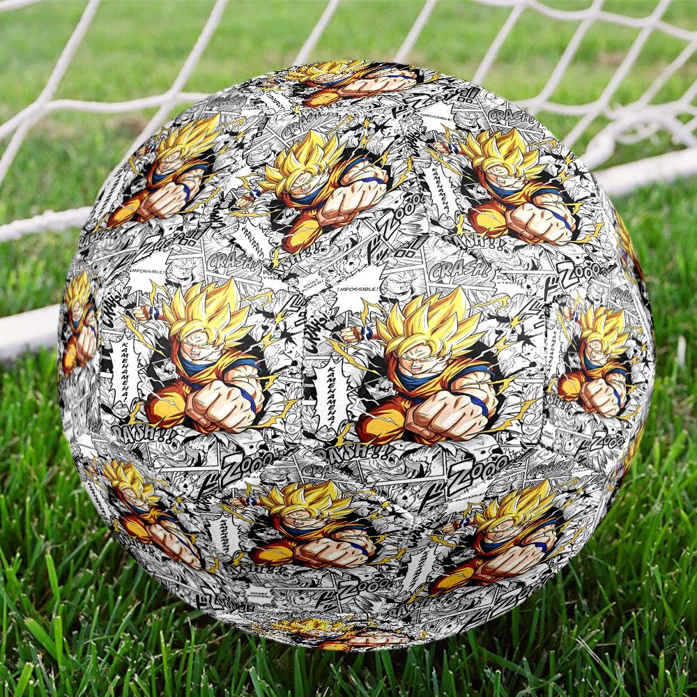 DRAGON BALL Print Size 5 Soccer Ball, Standard Match Football for Sports Game and Team Practice, Ideal Gift for Soccer Fans