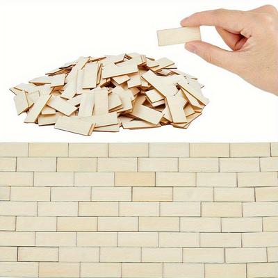 50/100 Pcs Miniature Dollhouse Flooring 1: 12 Scale Mini Wooden Dollhouse Floor Boards Bamboo Furniture for Model Accessories