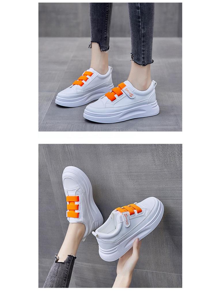 Chaussures de Course Velcro Blanches pour Femmes - Printemps 2025 Style Coréen, Respirantes et Élégantes (SH01)