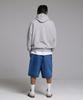 Usa Basketball Small Logo Natural Fit Hoodie Grey Black