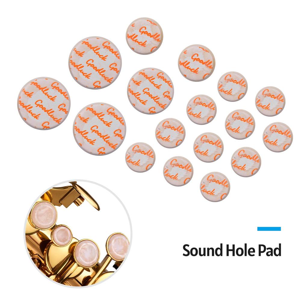 Vroomoto Clarinet Neck Joint Cork and Pad Set - 10-Piece Clarinet Neck Joint Cork and 17-Piece Clarinet Pad for Bb Clarinet