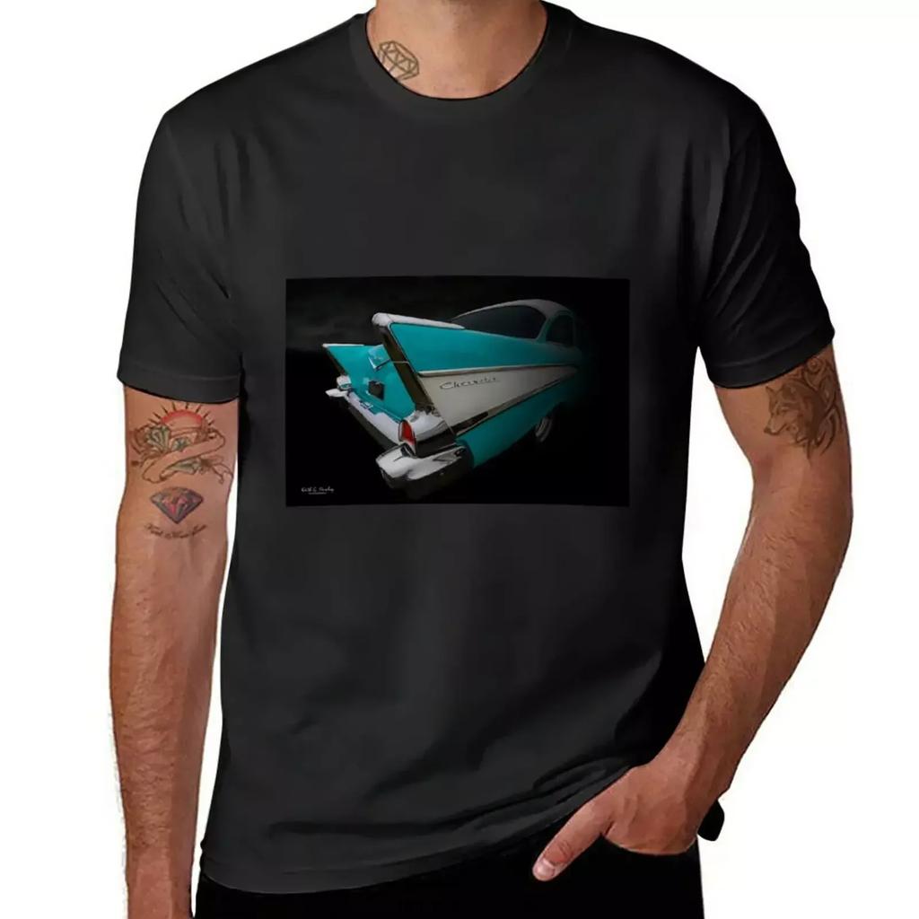 57 Fins Tshirt Tees Customs Design Your Own Blacks Unisexs Tall T Shirts