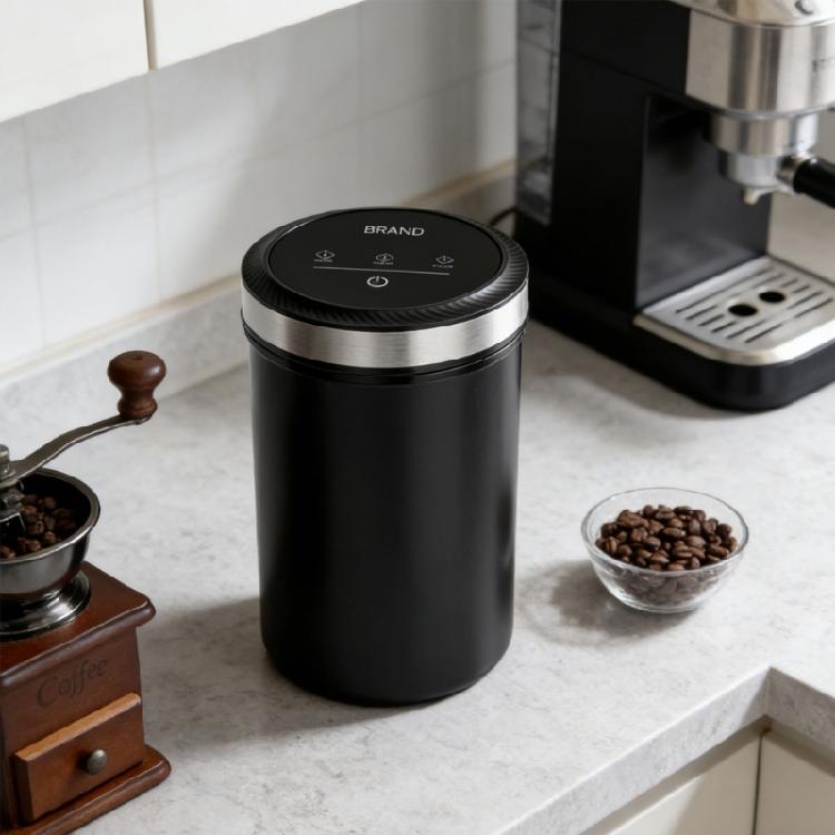 Innovative Rechargeable Vacuum Preserver Canister Storage Container For Coffee Beans And Dry Food