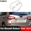 For Renault Koleos 2008 2009 2010 2011 Chrome Rear Tail Light Lamp Cover Trim Taillight Frame Trims Car Exterior Accessories