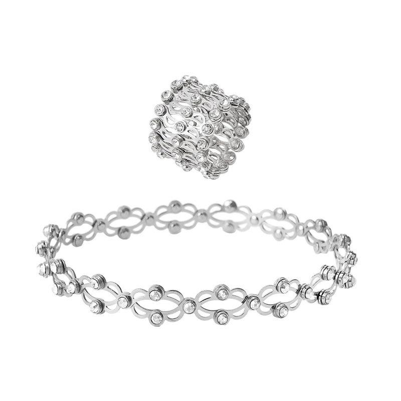 , new creative telescopic ring, deformable copper bracelet, fashionable size adjustable ring