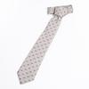 Emporio Armani Eagle Made in 340075 3R616 00050 Men's Tie, 7.5cm Wide, 100% Silk, Logo, Beige, Italy, [Used]