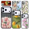 Hülle Case für iPhone 17 Air 16 Pro Max 15 Plus 11 13 Mini 14 12 Rückseite Handyhülle Tulpenblume