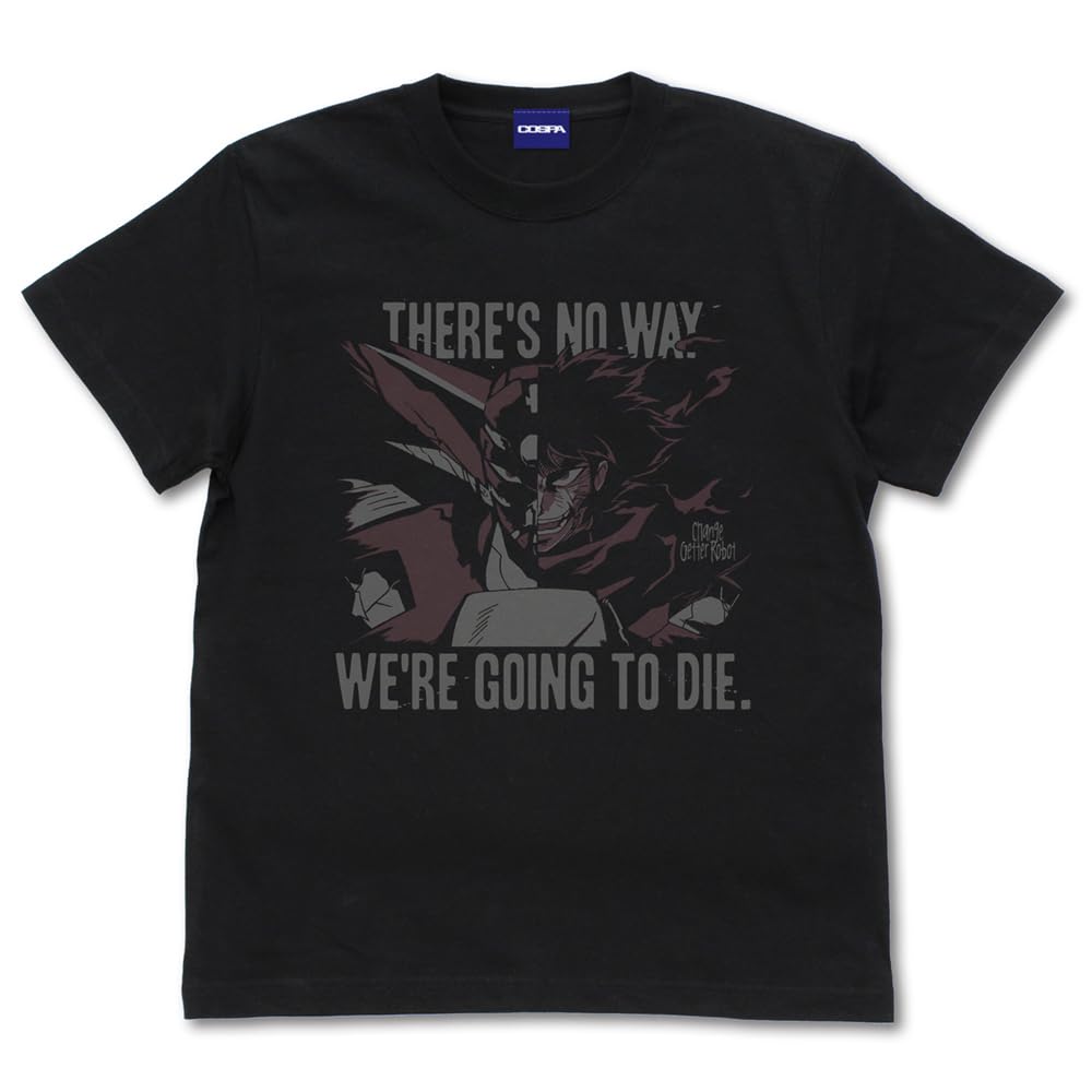 COSPA True Getter Robo The Last Day of the World T-Shirt L Size Black Cotton