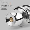 Stainless Steel and Wood Bathroom Door Knob Lock 5831