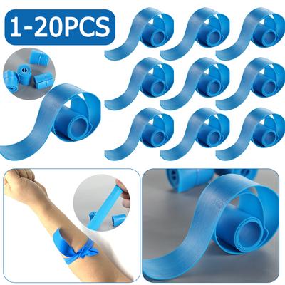 1-20 Pcs First Aid Disposable Medical Latex Paramedic Tourniquet Sport Emergency Survival Gear for Outdoor Family Camping Tools