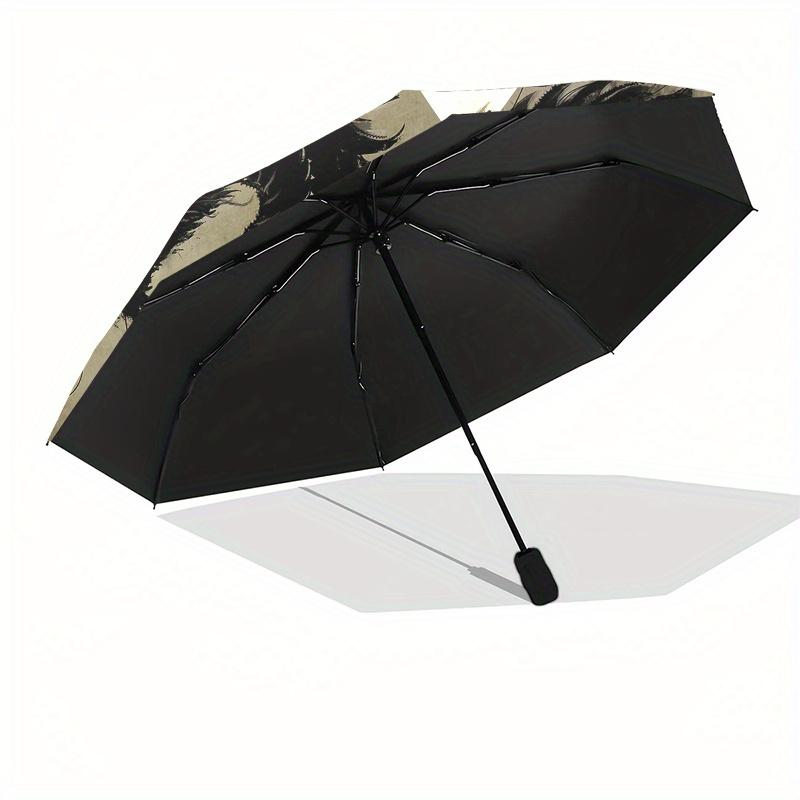 Dragon, Illustration-themed, Eight-ribbed, Self-folding Umbrella Is Suitable for Everyday Outdoor Use and Is An Ideal Gift for Friends and F