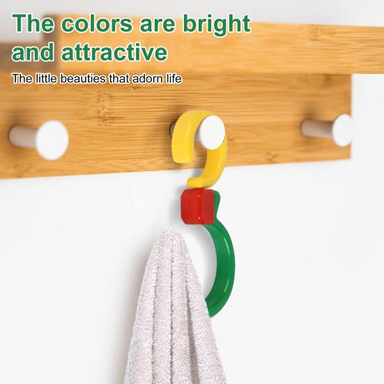 

360-Degree Rotating Multi-Functional Hook 1KG Load-capacity Compact Design Portable Travel Clothes Hanger Foldable Hook чорний