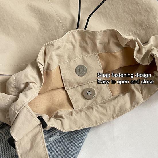 Sac bandoulière à cordon Sac d'épaule décontracté avec sangle réglable Sac fourre-tout léger pour femmes pour les trajets quotidiens la rue