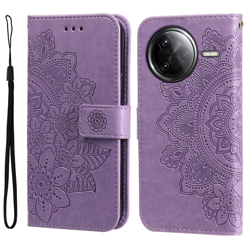 For Xiaomi Poco F7 Ultra 5G/Redmi K80 Pro 5G Case Floral Pattern PU Leather Wallet Stand Phone Cover