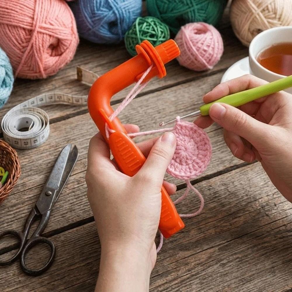 3-in-1 Crochet Crochet Holder Plastic Crochet Assistant Tool Hook Grip  DIY Craft Projects