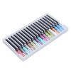 18pcs Brush Tip Coloring Markers 2mm 0.08in Metallic Color Round Pen Head Watercolor Marker for DIY Projects