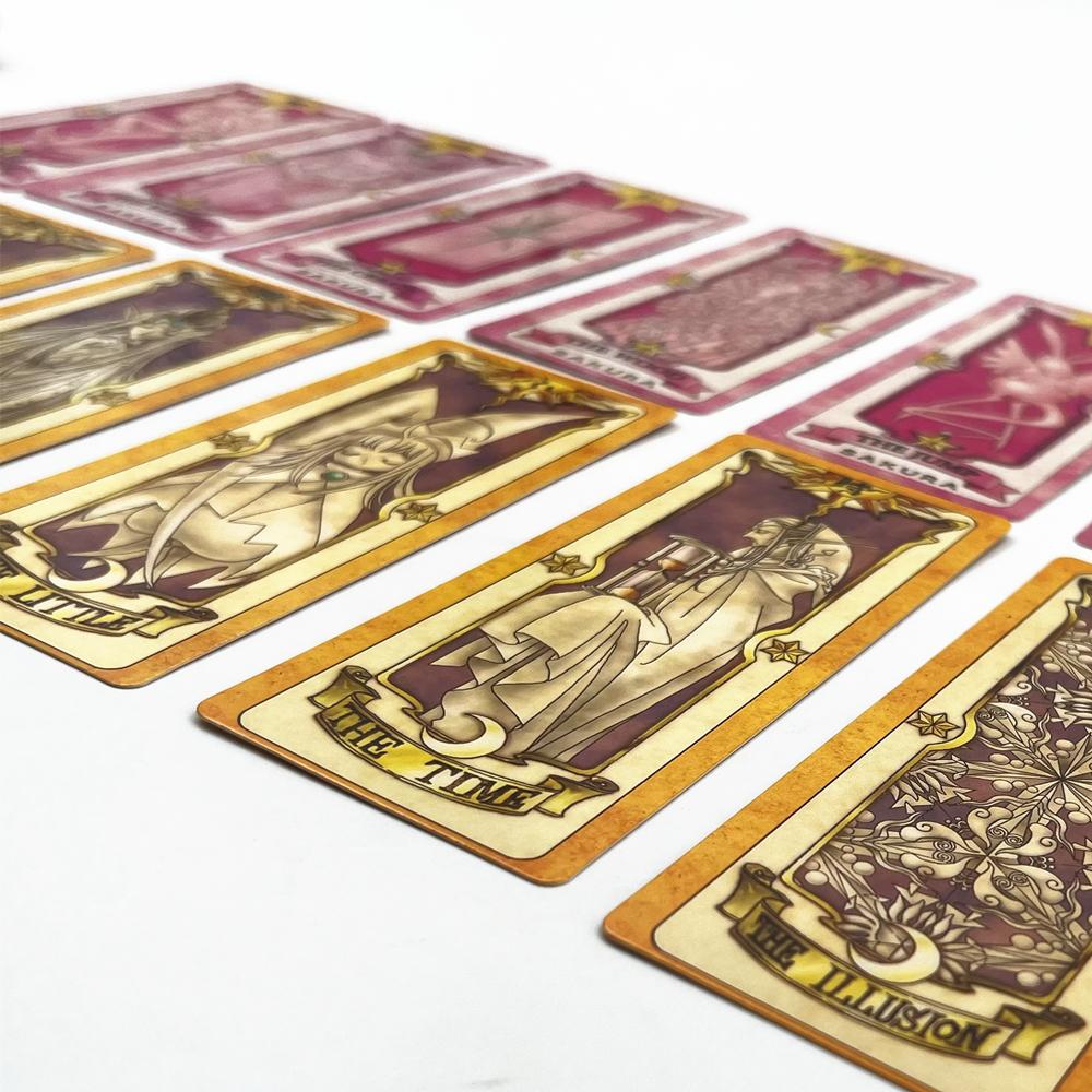 Anime Cosplay Card Captor Sakura KINOMOTO Clow Cards Tarot Prop Paper Poker Card Funny For Family Friend Party Xmas Accessories