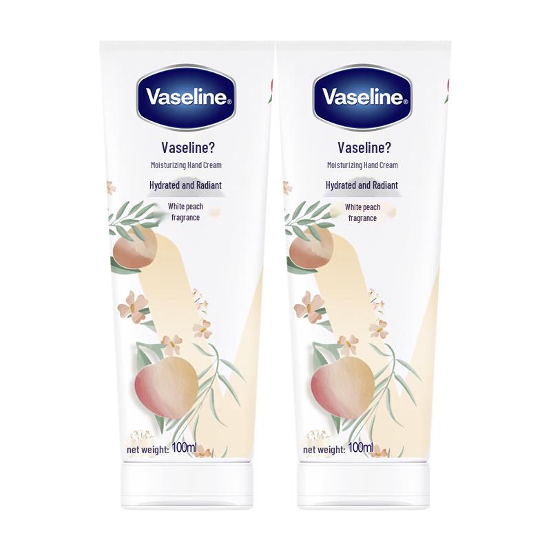 Vaseline White Peach Scent Moisturizing Hand Cream (2-Pack)